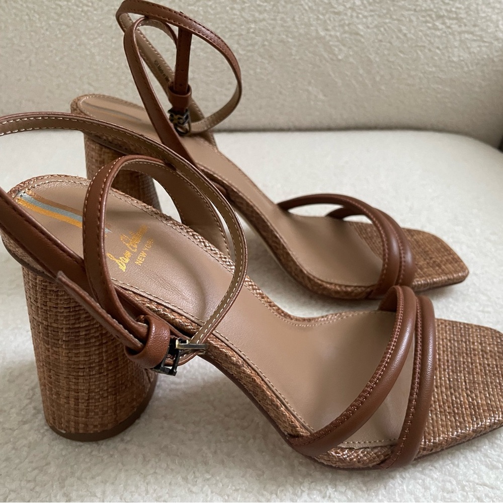 Sam Edelman Cognac Leather Heels